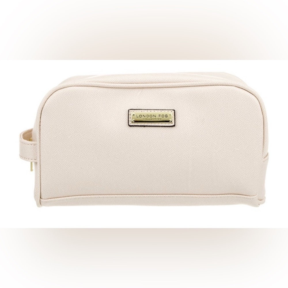 London Fog Cream Toiletries bag